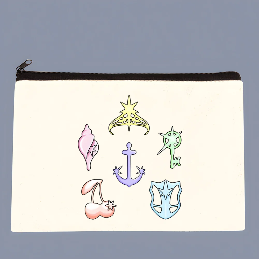 

KATSEYE Холщовая косметичка, милые косметички, милый кошелек на молнии, кошелек для хранения, органайзер, сумка-карандаш