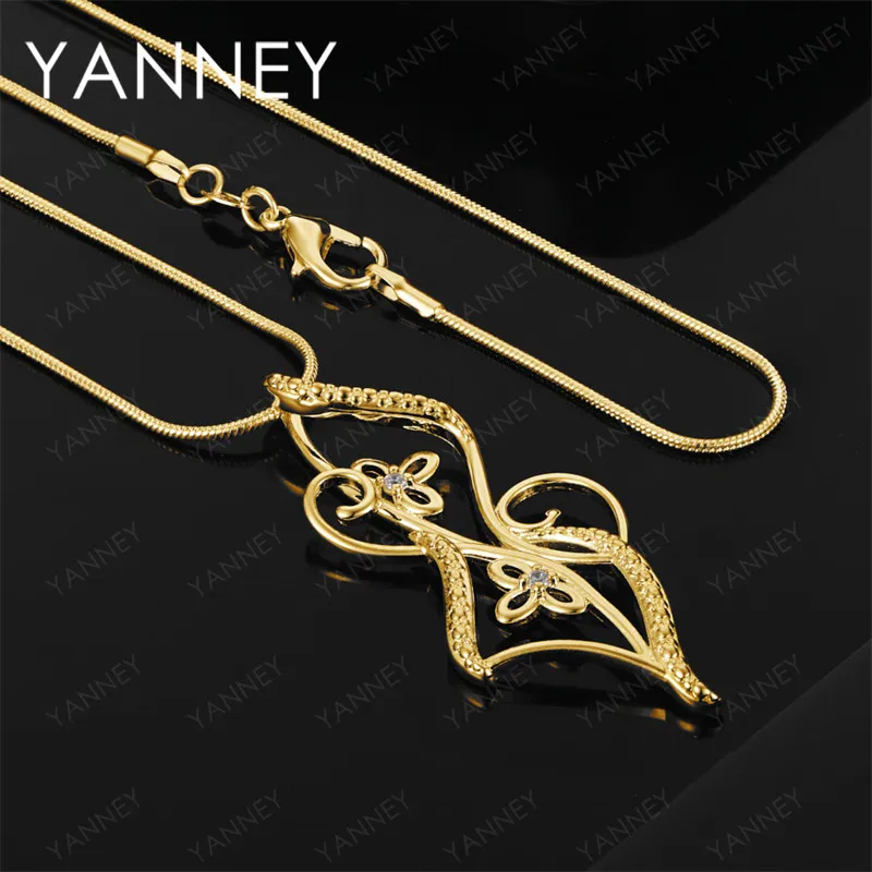 

925 Sterling Silver 18K Gold, 16-30 Inch Luxury Fashion Women's Necklace, Elegant Party & Wedding Jewelry