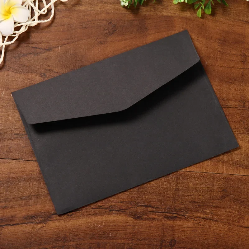50pcs/lot 17.5X12.5cm Envelope 120g Kraft Paper Greeting Card and Envelope for Wedding Invitation Small Business Packing Storage
