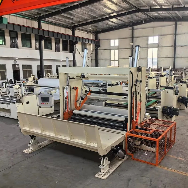 Customized High Quality Automatic Toilet Paper Roll Slitting Rewinder Machine Paper Rewinding And Cutting Slitting Machine