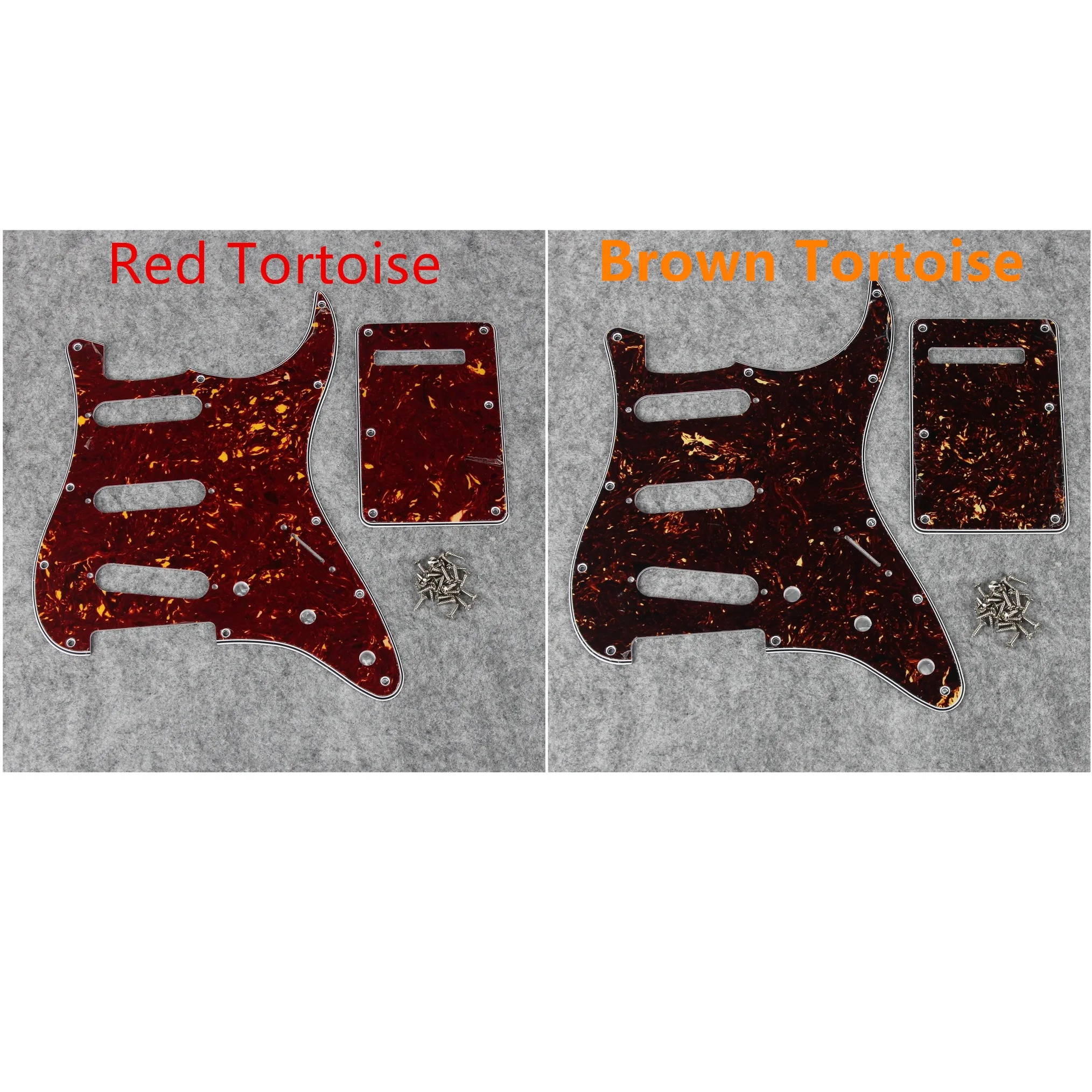 مجموعة FLEOR من لوحة خدش الجيتار SSS Pickguard ST FD 11 فتحة ولوحة خلفية ومسامير Pickguard للجيتار الكهربائي في الولايات المتحدة الأمريكية/المكسيك