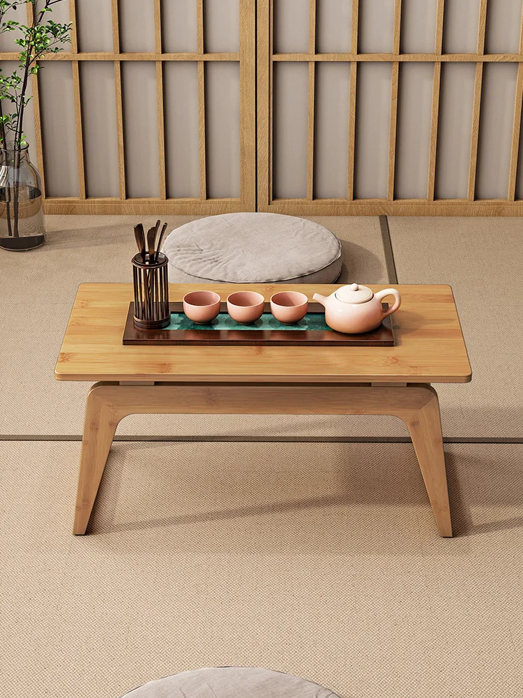 Kang Table Household Solid Wood Tatami Low Table Small Coffee Bed Learning Low Table