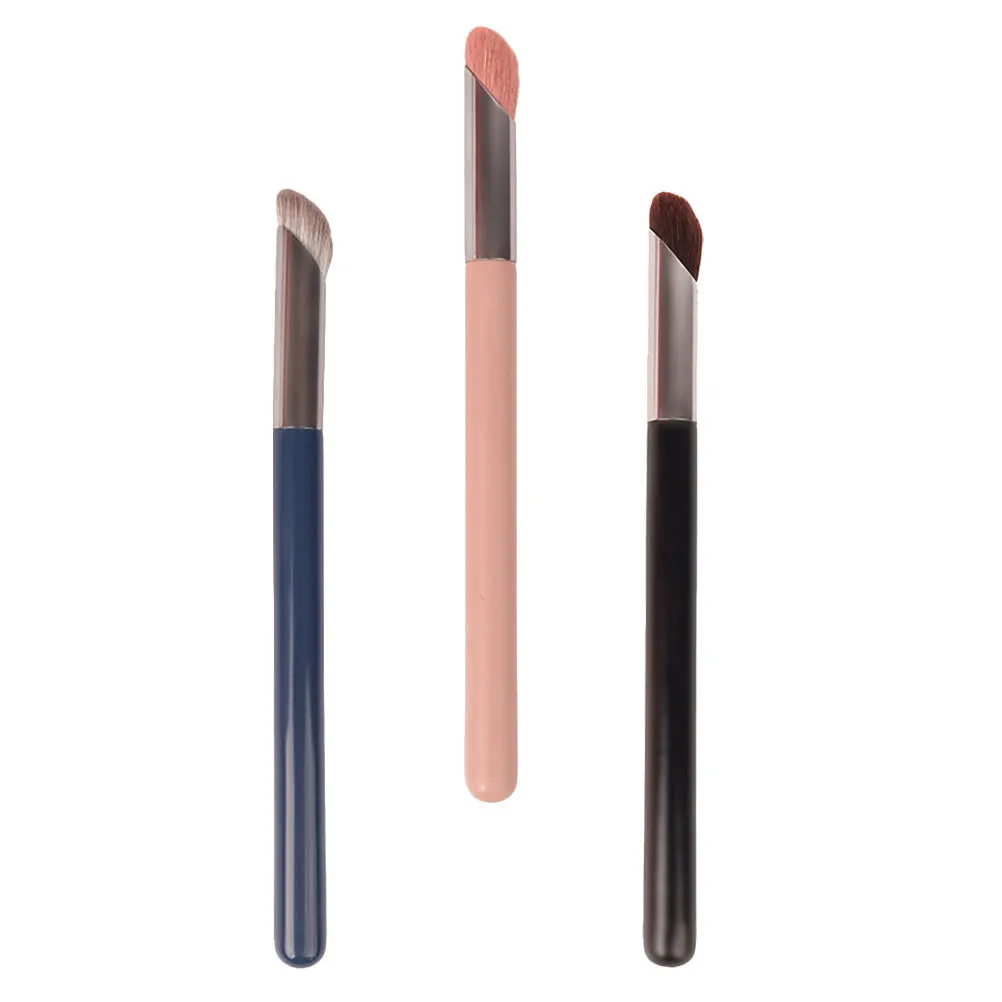 مجموعة فرش خافي عيوب البشرة مكونة من 3 قطع من الألياف الدقيقة لتطبيق مكياج العيون الناعمة لظلال العيون النسائية #2