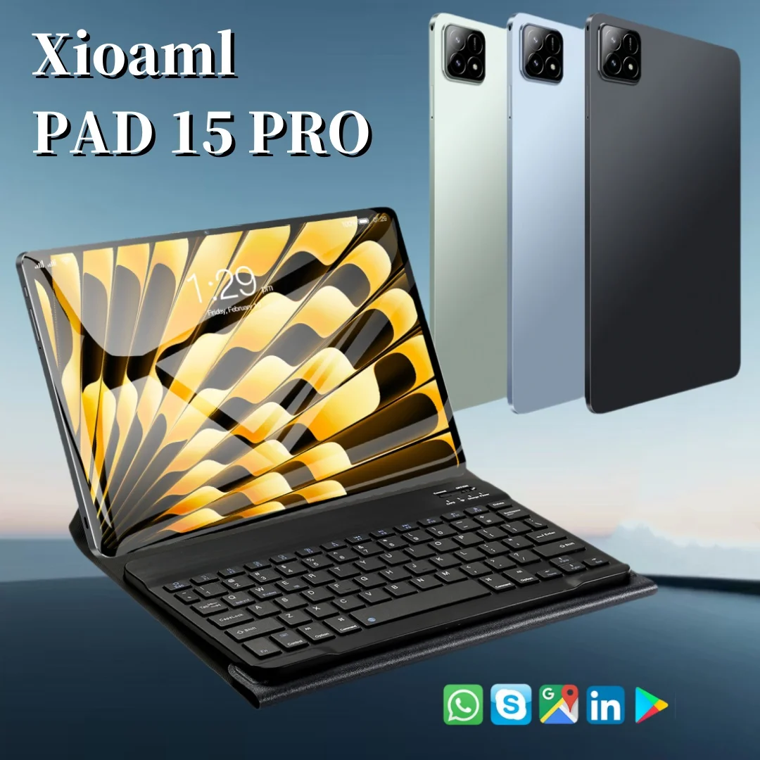 Brandneues Pad 15 Pro Global Version Tablets 11 Zoll HD Original Tablet 5G Wifi Android PC MI Google Play Vollbild-Tablets PC