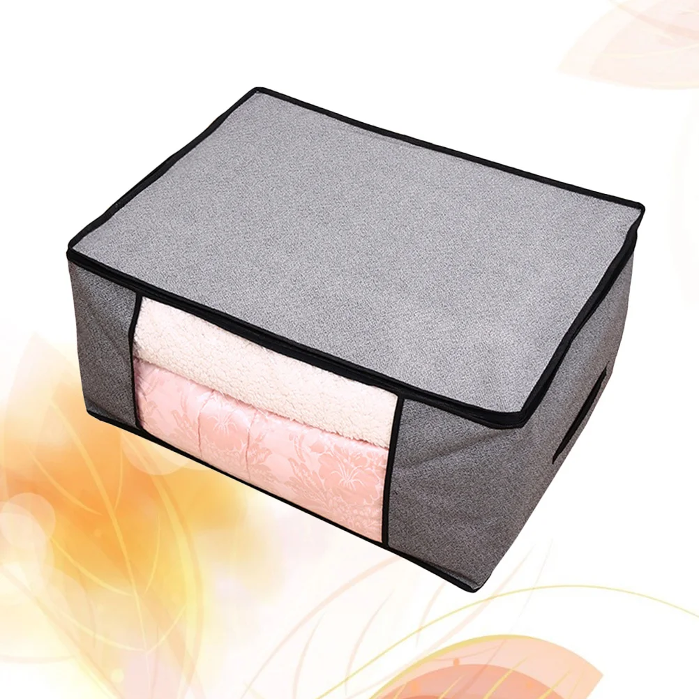 

Storage Box Non-Woven Fabric Large Capacity Foldable Quilt Bag Clothes Organizer Eco-Friendly Home Use Practical