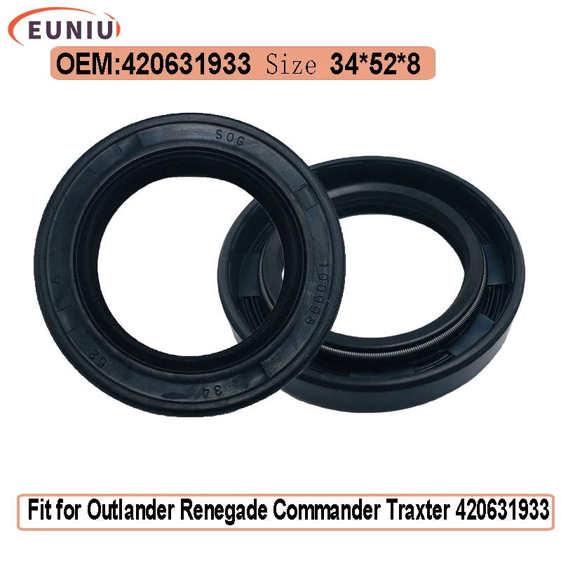 

Output Crank Shaft Crankcase 34X52X8 Oil Seal for Outlander Renegade Defender Maverick 500 570 650 800 850 1000 420631933