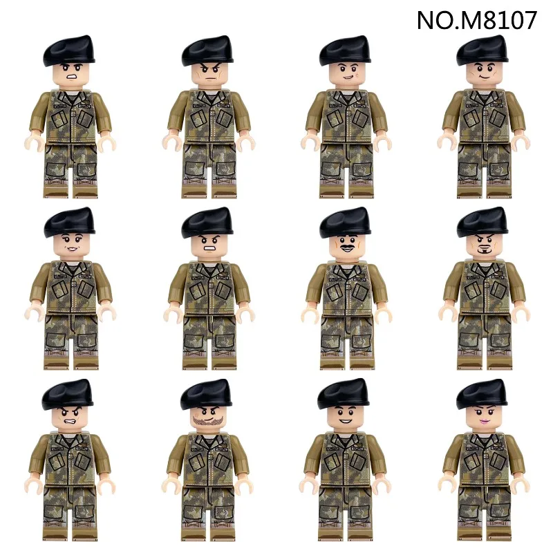 Air Assault Division 8107 Militärjägerflugzeug, Minifiguren, Zeichentrickfiguren, Geburtstagsgeschenke, Lernspielzeug. – Detail 5