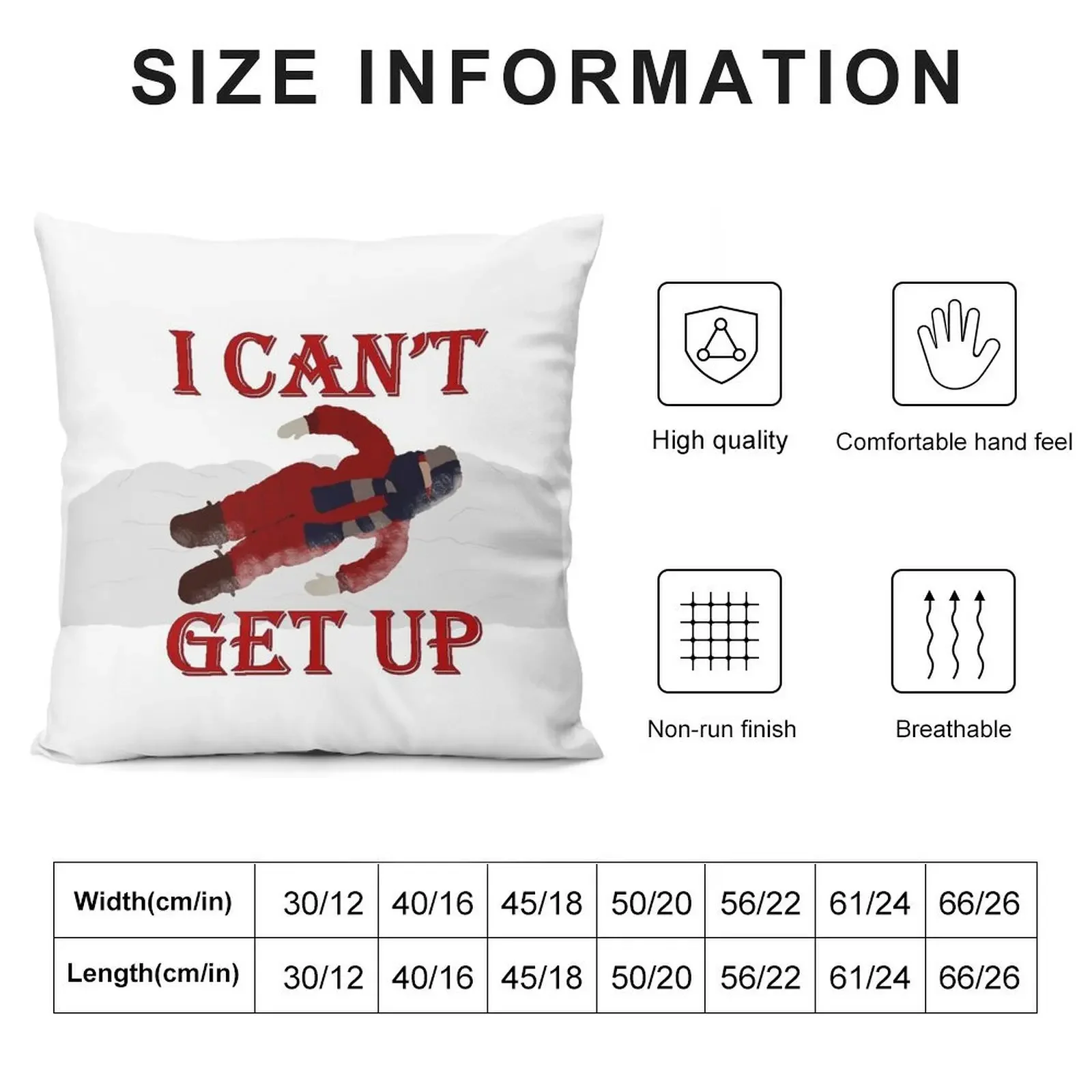 A Christmas Story - I Can't Get Up Throw Pillow Decorative Cushion pillow cover luxury Cusions Cover pillow