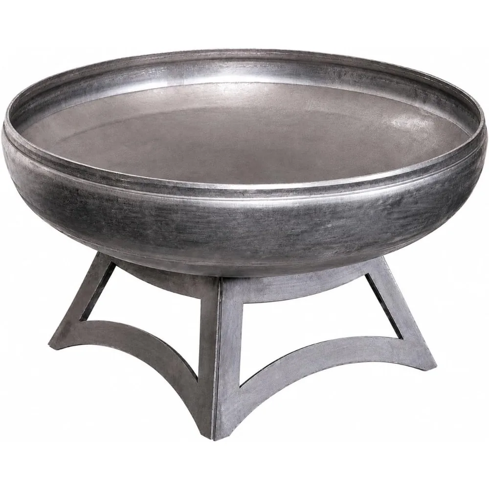 24 Inch Wood Burning Fire Pit Carbon Steel with Hollow Base