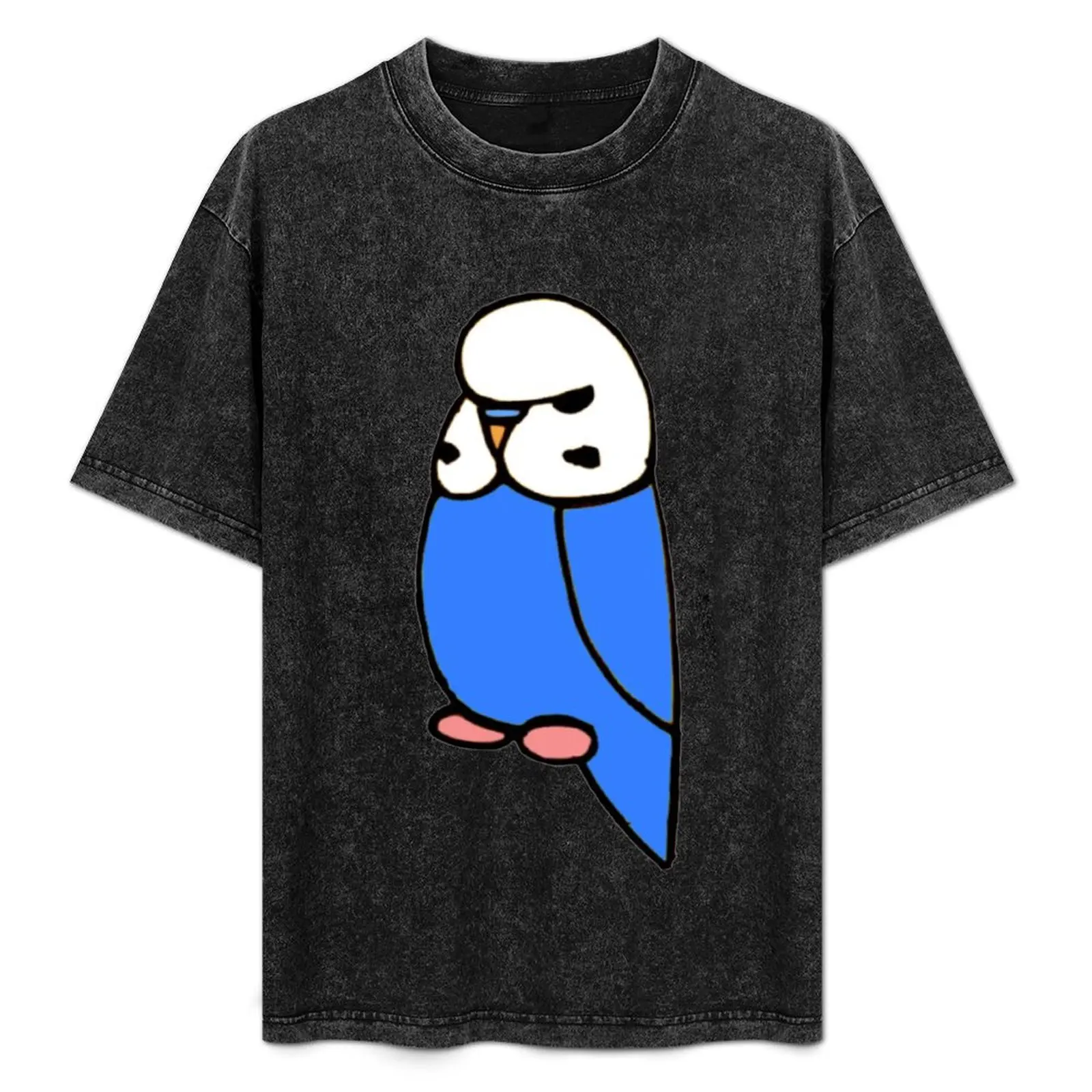 

Blue English Budgie T-Shirt Holiday Vacation Tee Shirt