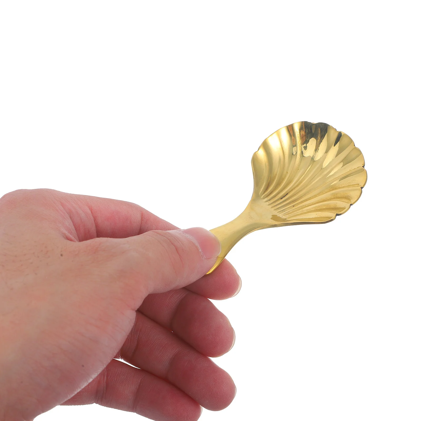 

2pcs Brass Spoons Small For Loose Tea Coffee Bean Kitchen Coffee Spoon Sugar Scoop Portable Tea Scoop Wear Resistant Metal Spoon