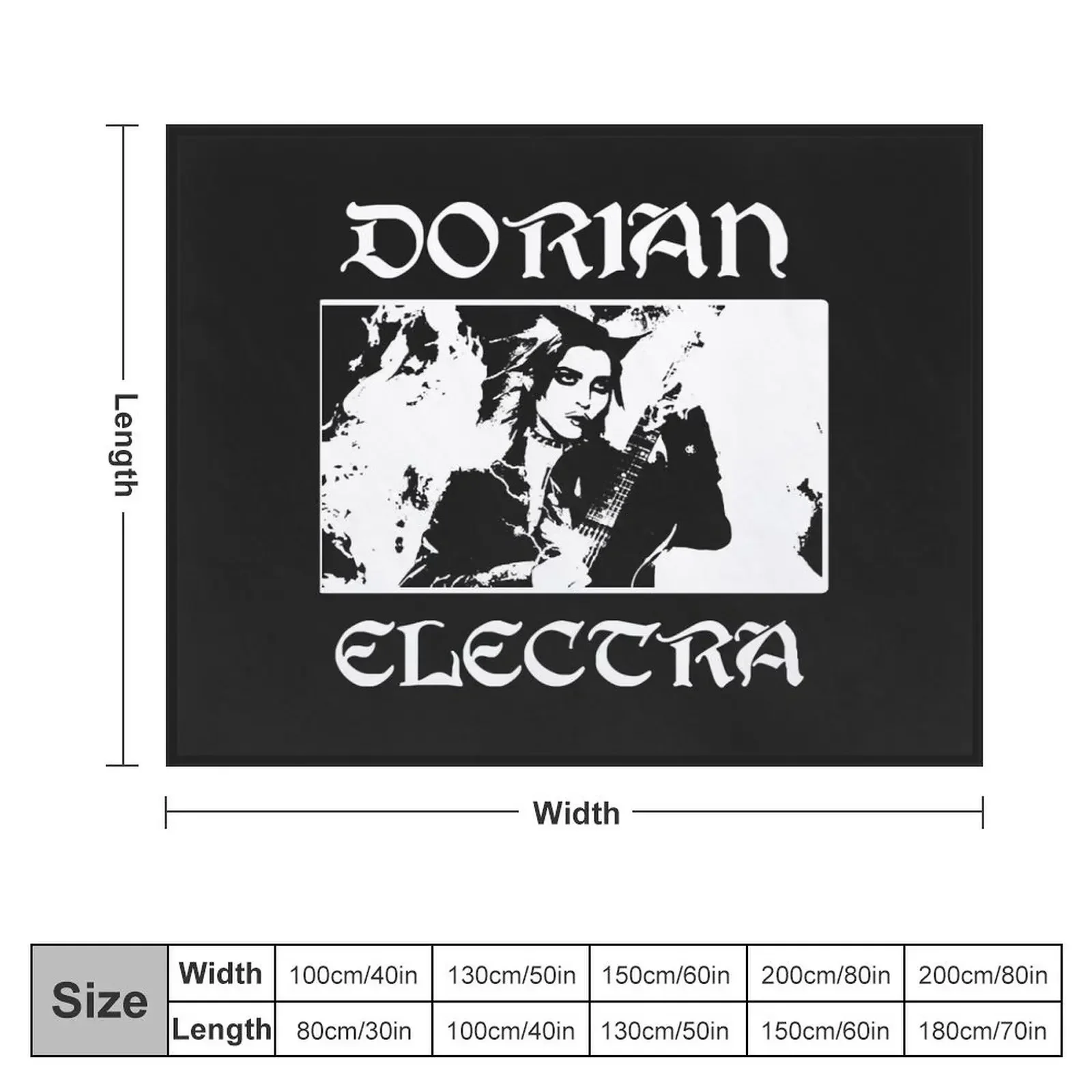 Dorian Electra Metal Classic T-Shirt Essential T-Shirt Throw Blanket Plaid Decorative Throw For Baby Blankets