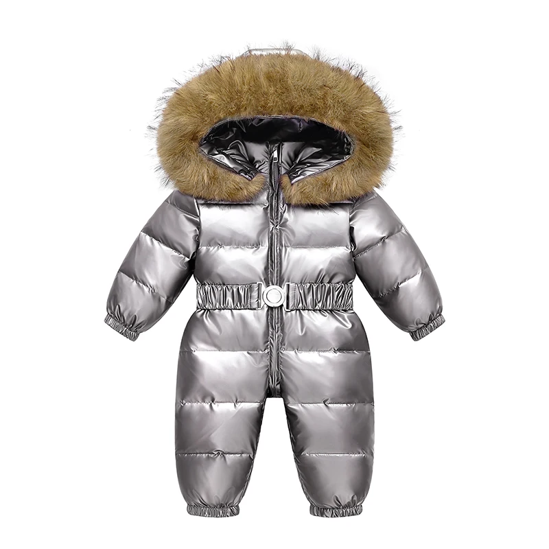 Tuta da sci invernale Tuta da bambino Tuta da ragazzo Piumino caldo Abbigliamento da bambina per bambini Abbigliamento per bambini finto Tuta da neve calda per bambini