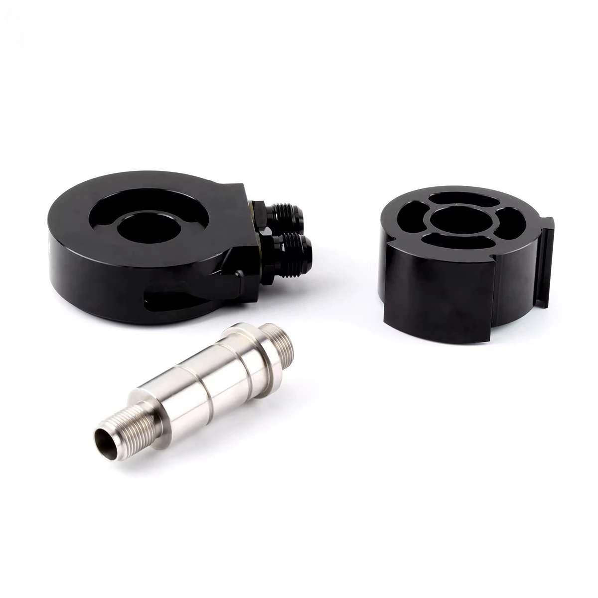 Aluminum AN8 AN10 Automotive Oil Cooler Adapter for 09-23 Challenger Charger Magnum 300 5.7L VVT and 6.4L 392 HEMI
