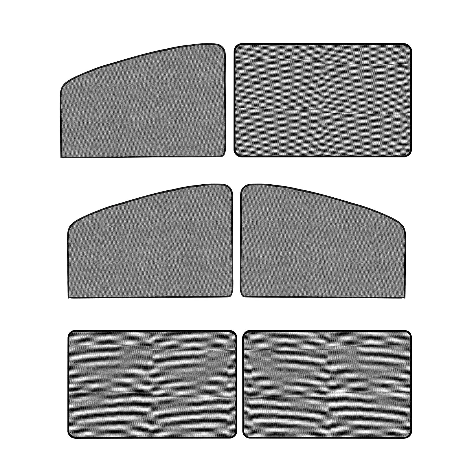 Car Window Curtains Magnetic Side Window Covers Mesh Universal Protection Sun Shade Privacy Travel Breathable