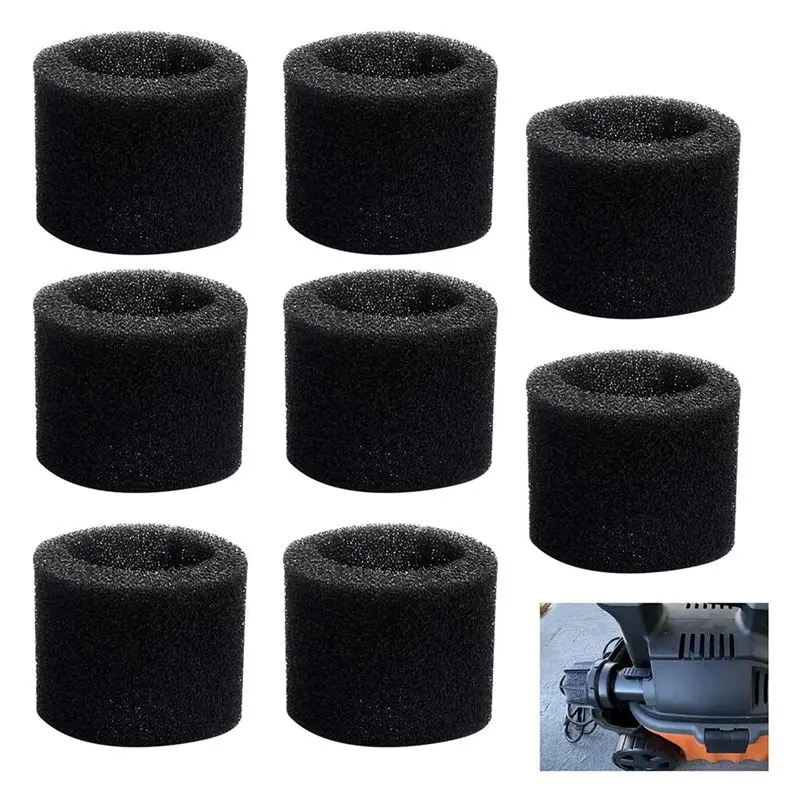 A98E-8 Pcs Muffler Diffuser Foam Replacement Part For Wet/Dry Vacs With A 2-1/2 Inch Blowing Port, For CMXZVBE38660