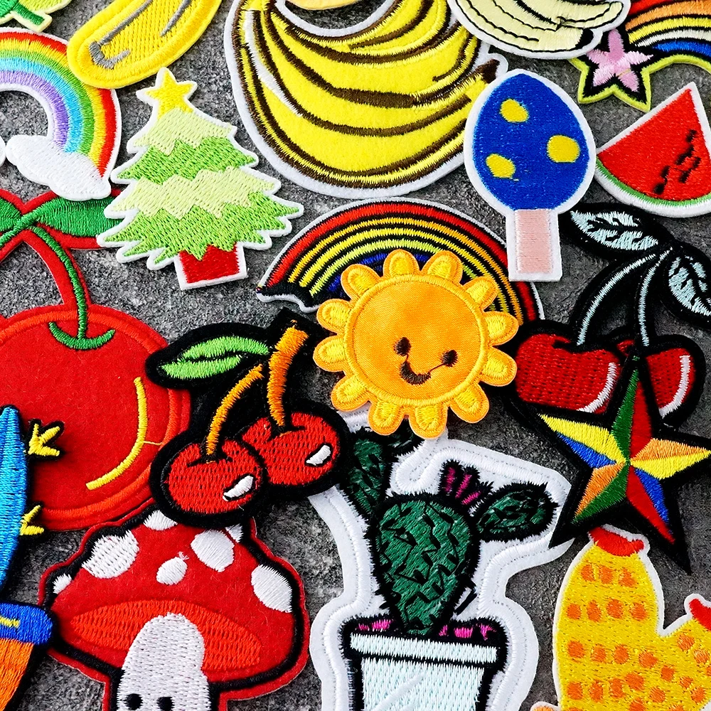 Children Cartoon Iron on Transfers Patches for Clothing Decorate Repair Modification Patch Repair Decorative Jeans Pants Bag