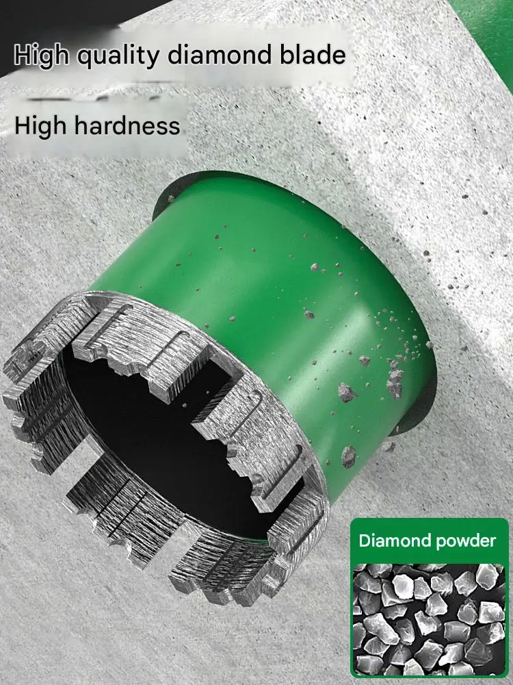 Dry Core Drill Bit Wall Hole Saw Reinforced Extended for Brick Quartz AC Range Hood Hole