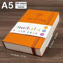 Thick Stationery 760 Pages Notebooks Blank Notepad Painting Notepads Notebook Diary Sketch Book Writing Pads Office School