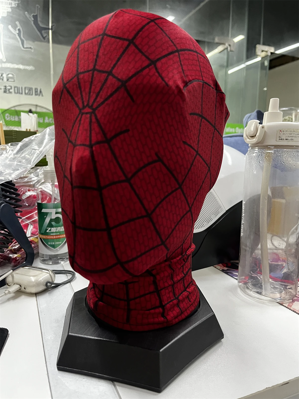 Spider-Man 2 Mask Fabric Accessories, Eyes/Mask (Without Shell), Superhero Cos Costume Headgear (Strips/Print Version)