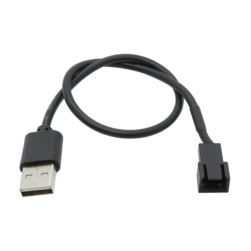 5V USB to 3 PIN Convert Adapter CPU Fan Connect Cable Computer PC Case CPU Power Supply Extend Line 30cm with Switch Wire