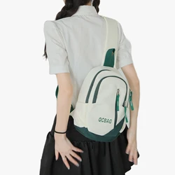 Women's Crossbody Bag Chest Bag Men's Trendy Large Capacity Travel Chest Bag Sports Leisure Backpack