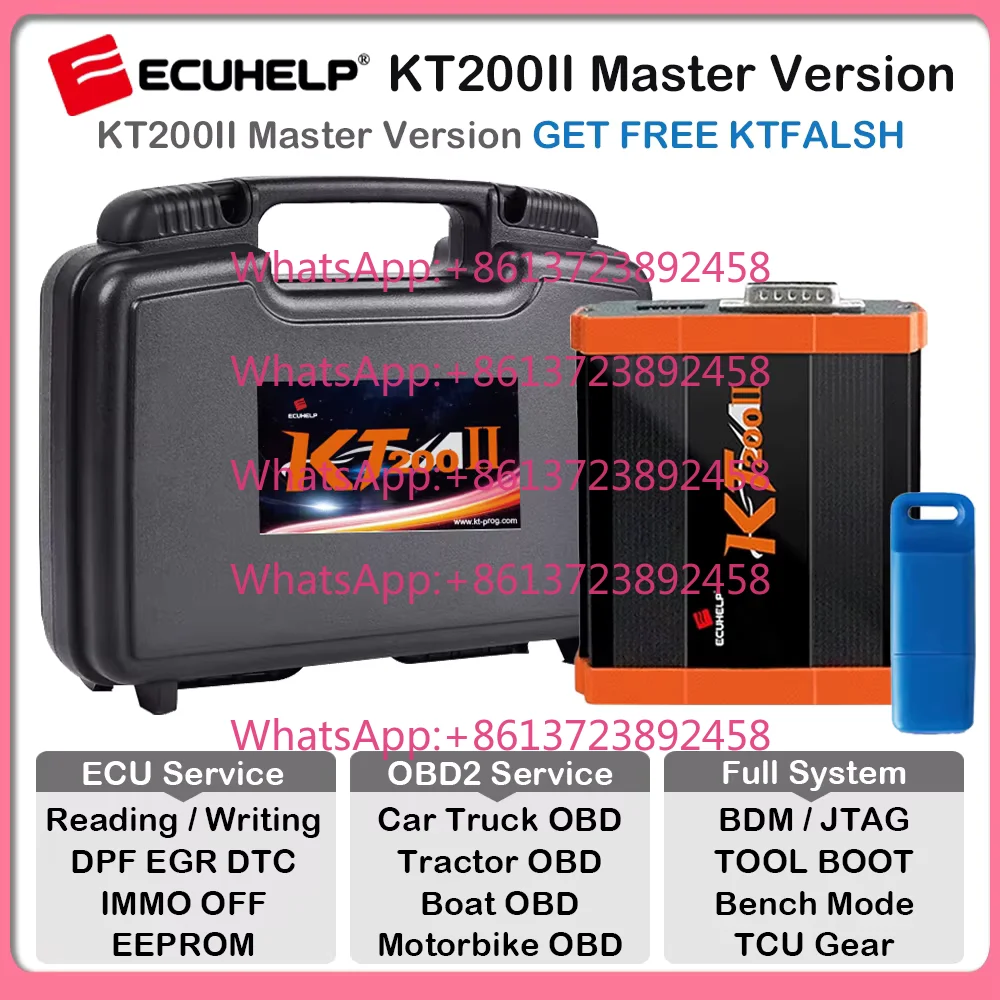 2026 KT200 II Add New License Kt200 2 Full Version with Offline Dongle Support Bench/OBD/BOOT/BDM/JTAG Multiple Protocols