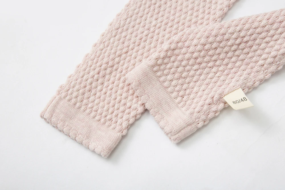 2PCS Herbst Winter Baby Jungen Mädchen Einfarbig Kleidung Neugeborenen Baby Casual Kleidung Anzug Infant Langarm Top + Hosen pyjamas – Detail 9