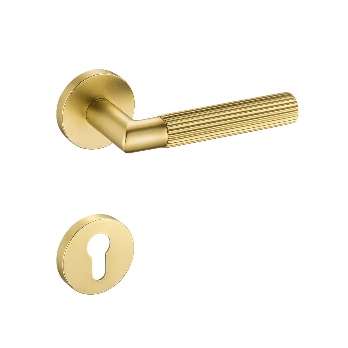 Lever Door Handle Mould Modern Interior Door Lock & Handle Set Luxury Brass Door Handle