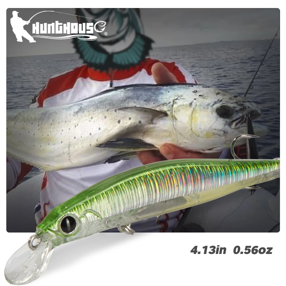 Hunthouse Artister Minnow Jerkbait Fishing Lure Sinking 105mm 16g Wobbler Artificial Hard Bait Long Cast Bass Pike Fish Tackle