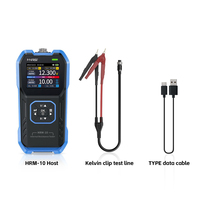 FNIRSI HRM-10 Battery Voltage Internal Resistance Tester Test lead Mini 1KHZ AC 200Ω 100v DC High Precision Type C 4 Wire Meter