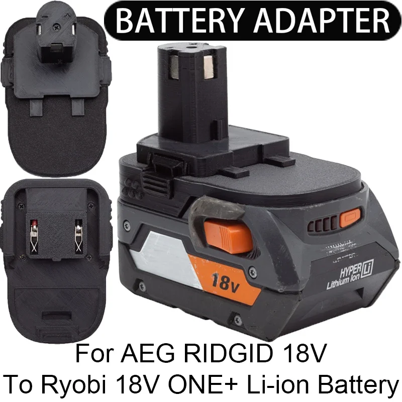 Adapter/Converter for Ryobi 18V ONE+ Li-ion Tool Convert to AEG RIDGID 18V Li-ion Battery Adapter Power Tool Accessories