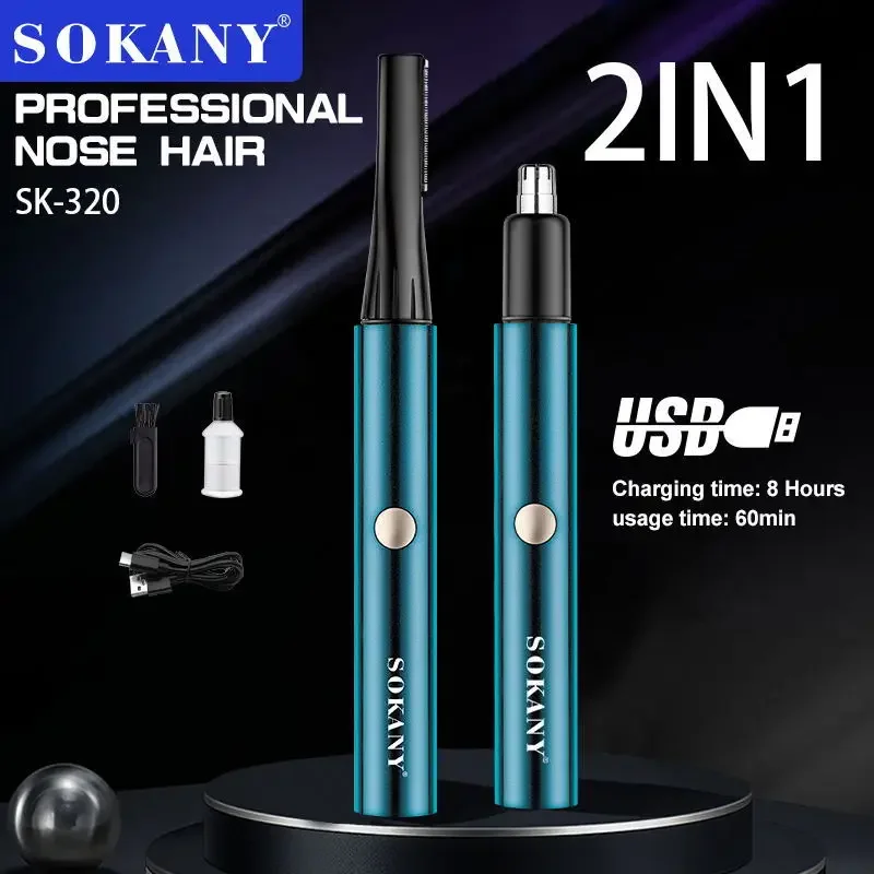 

Electric Nose Hair Trimmer Men's Nose And Ear Remover Automatic Washable Electric Shaving Tools USB Rechargeable