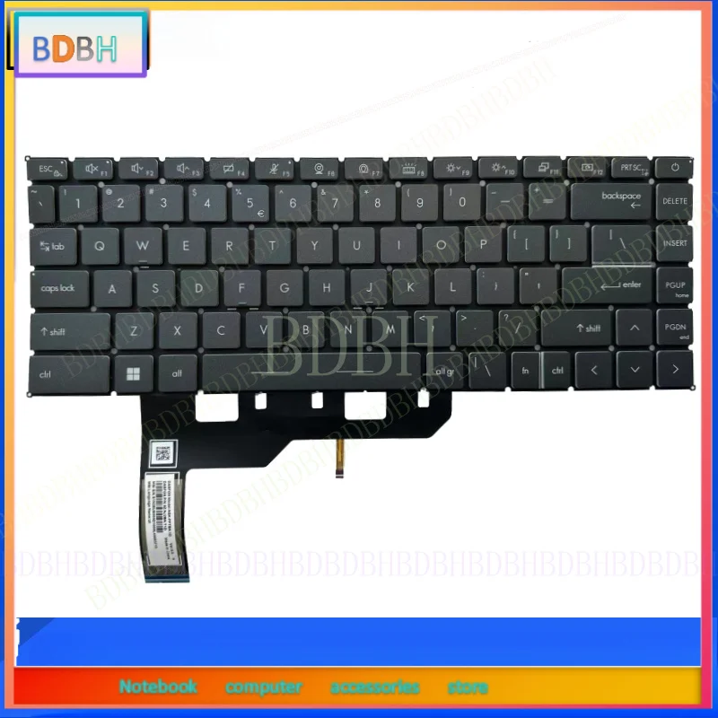 New For MSI Modern 14 MS-14D1 MS-14D2 MS-14D3 M14 US Gray White Backlit Keyboard