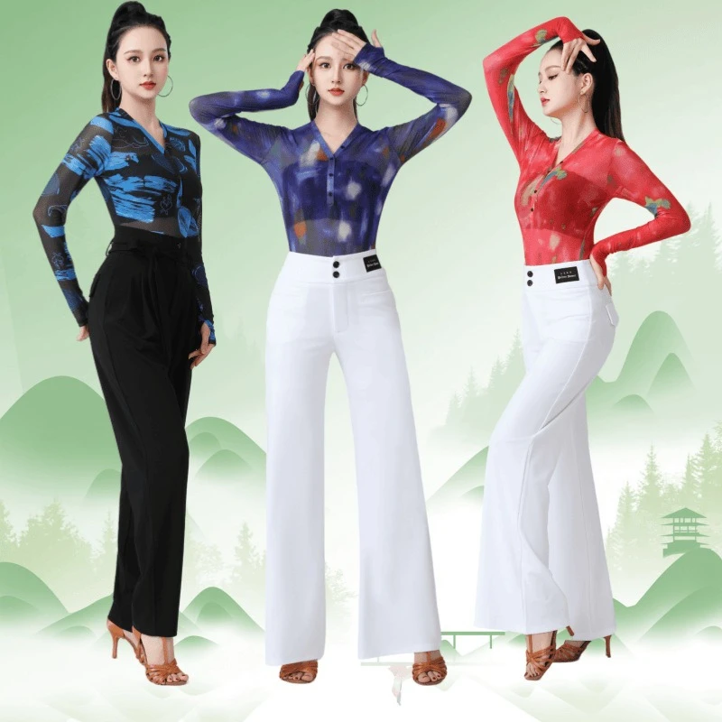 summer-fashion-slim-fit-latin-dance-costume-for-women-new-modern-dance-outfit-with-stand-collar-practice-top-for-square-dance