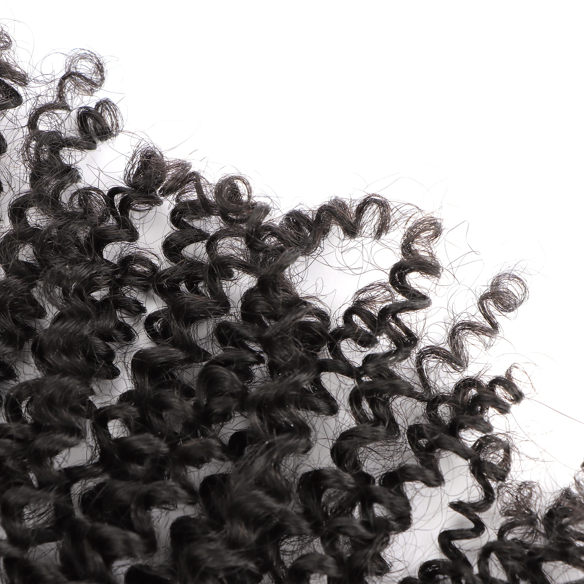 AHVAST Jerry curly 100g clip in weft hair extension natural color human hair 100% virgin hair weft extensions