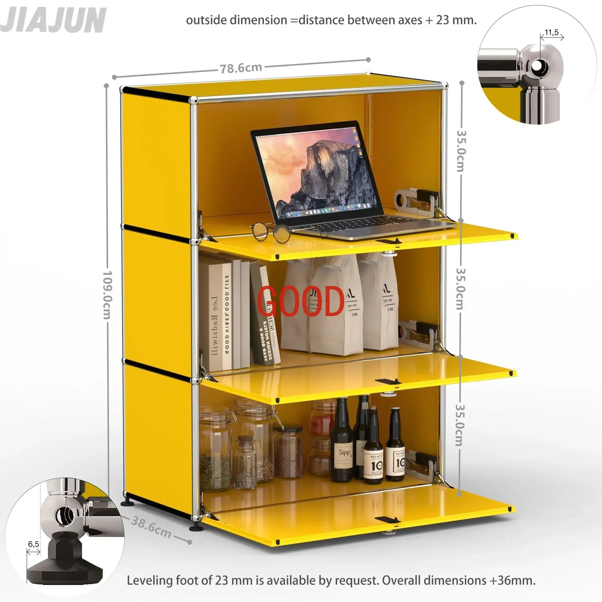 Модульная магия: дизайнерская металлическая мебель для настраиваемого хранения и стильной гостиной, офисного пространства, спальни.