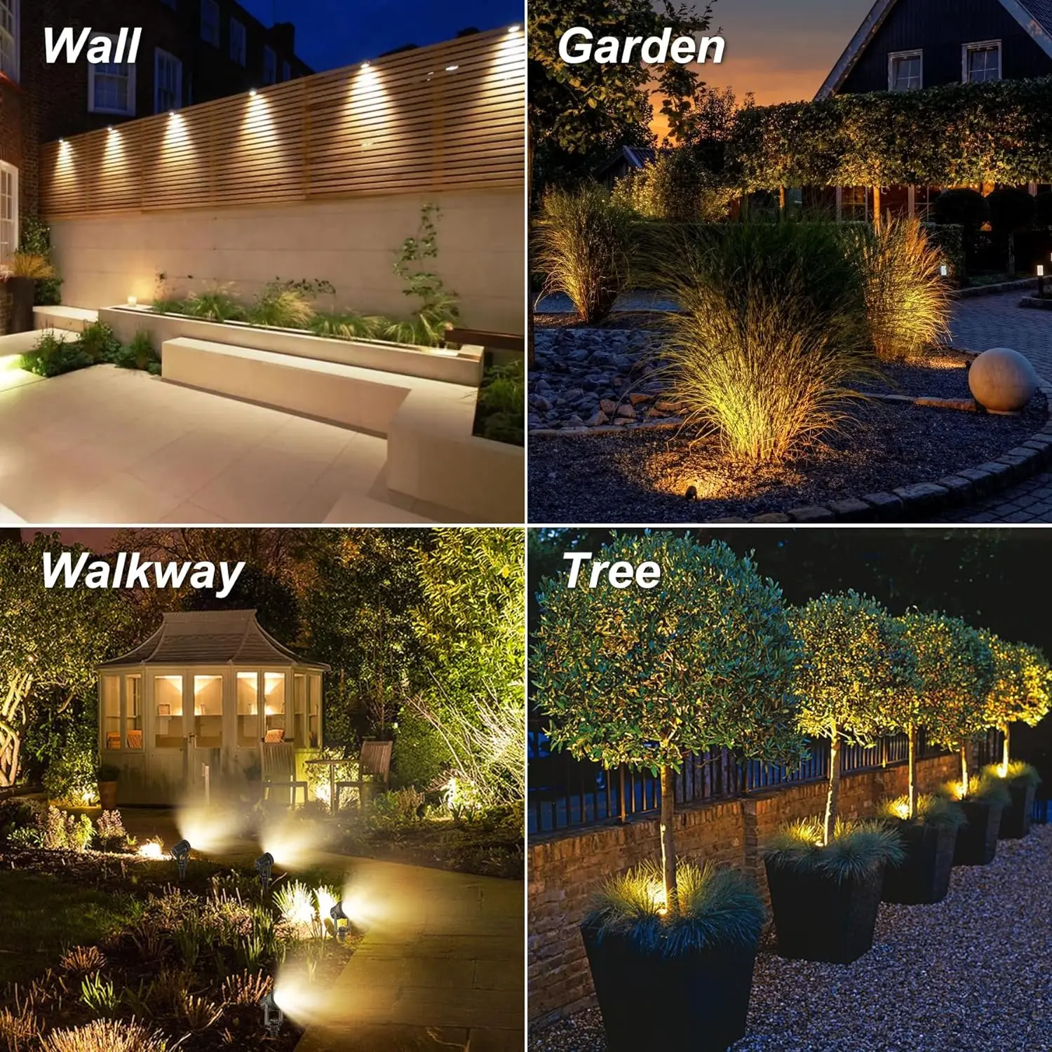 3000K/6000K/RGB Outdoor Solar LED Light IP65 Garden Landscape Pathway Wall Lamp for Tree Decor Yard Street Solar Spotlight