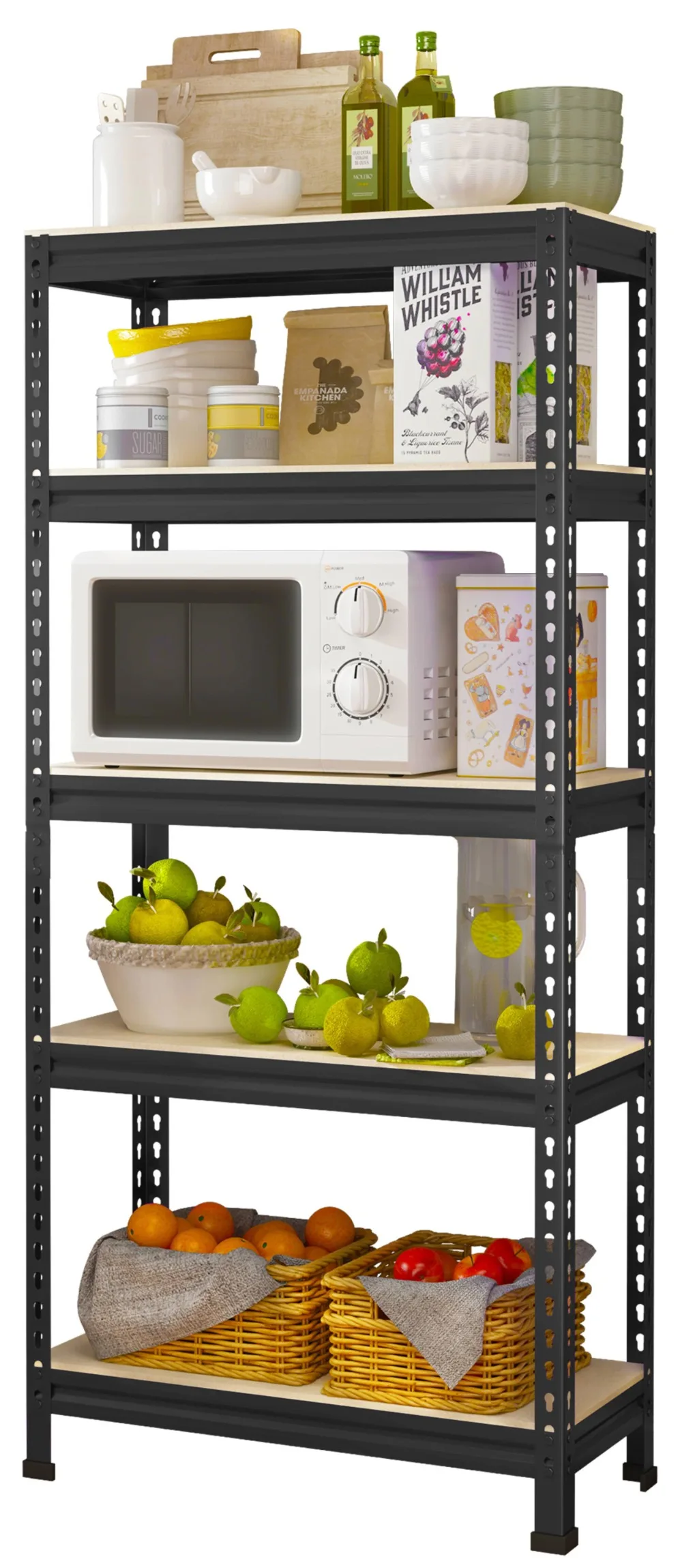 

Metal Storage Shelves Adjustable Heavy Duty Shelving for Garage High Quality Materials Non-Slip Foot Mats