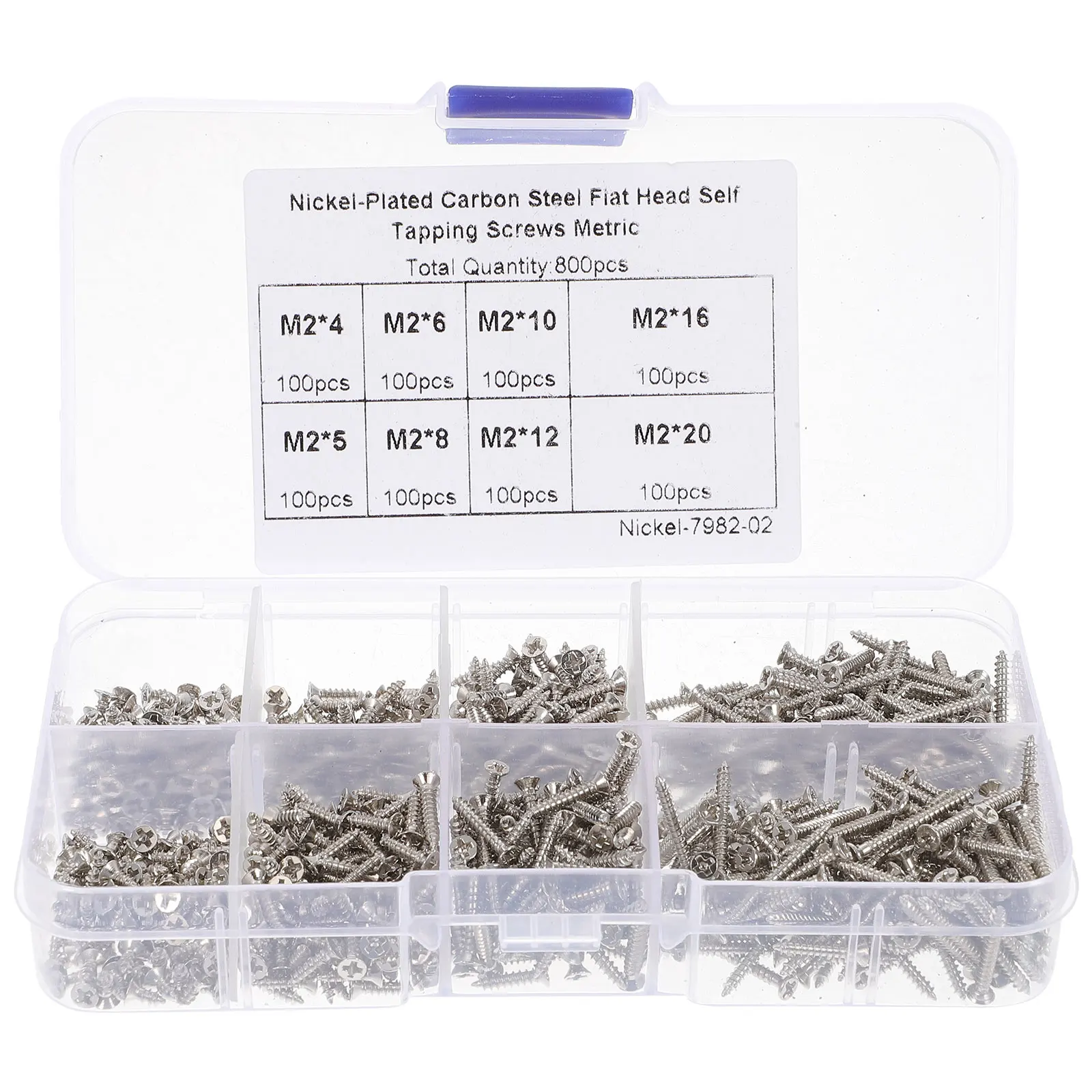 

Self Tapping Screws Laptop Computer Hardware Carbon Steel Countersunk Assortment Miniature Set Screw Storage Box Non
