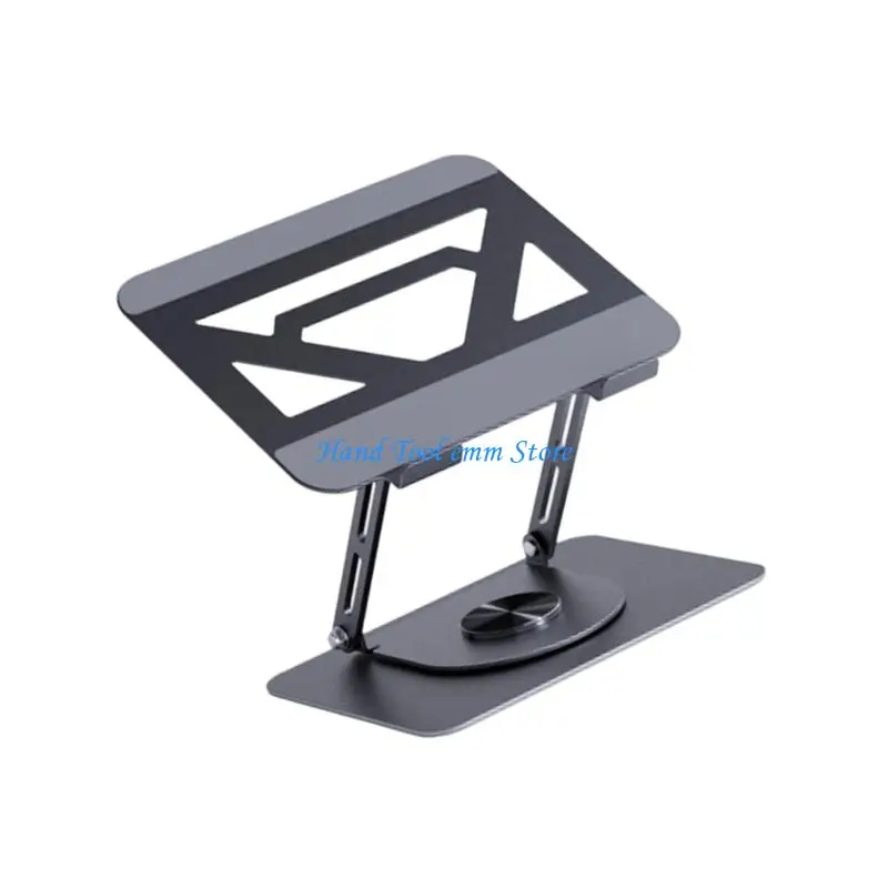H37F Adjustable Laptop Stand for Desk Metal Foldable Laptop Stand Portable Laptop Holder Mount Cooling Computer Notebook