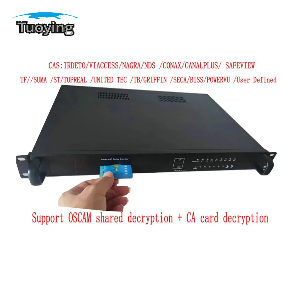 5-channel digital gateway stream receiver Tuner DVB-S DVB-S2 DVB-T T2 DVB-C ISDBT TUNER to IP UDP HTTP RTSP