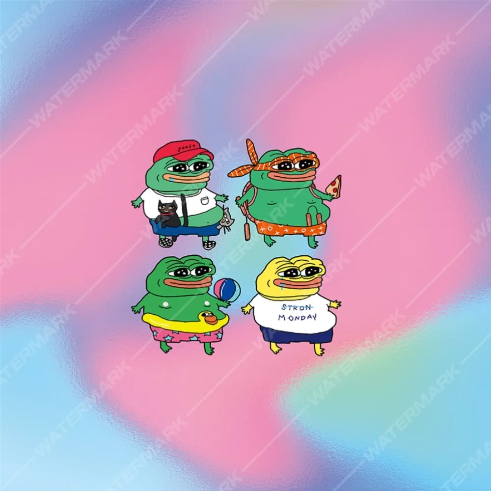 1 PIECE Pepe Sad Frog Sticker - Funny Expression Pack - For Computer Cases, etc. - Decorative Stickers