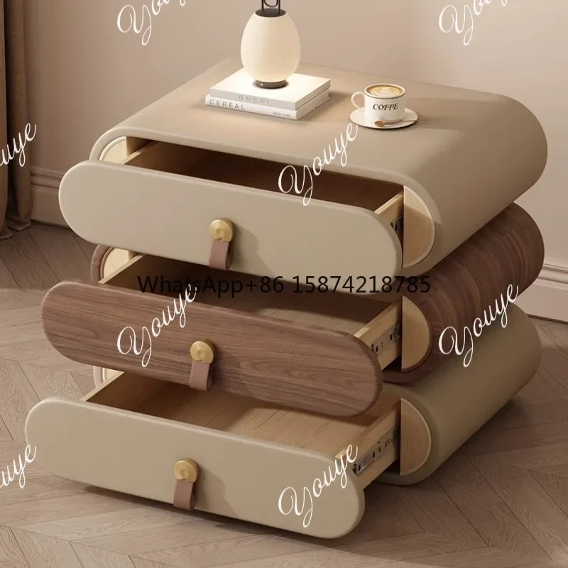 J ZL الأدراج المتنقلة منضدة غرفة نوم توفير المساحة المنظم بسيط السرير الجدول الفاخرة تخزين ميسا دي Cabeceira صالون الأثاث #4