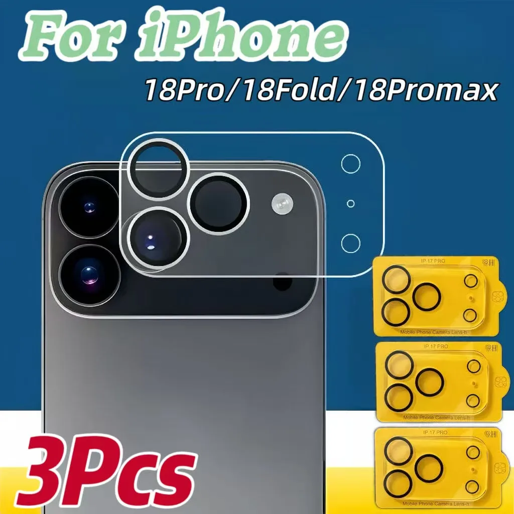 HD-Kameraobjektivschutz, einfache Installation, 3er-Pack für iPhone 18 Fold, 18 Pro, 18 Pro Max