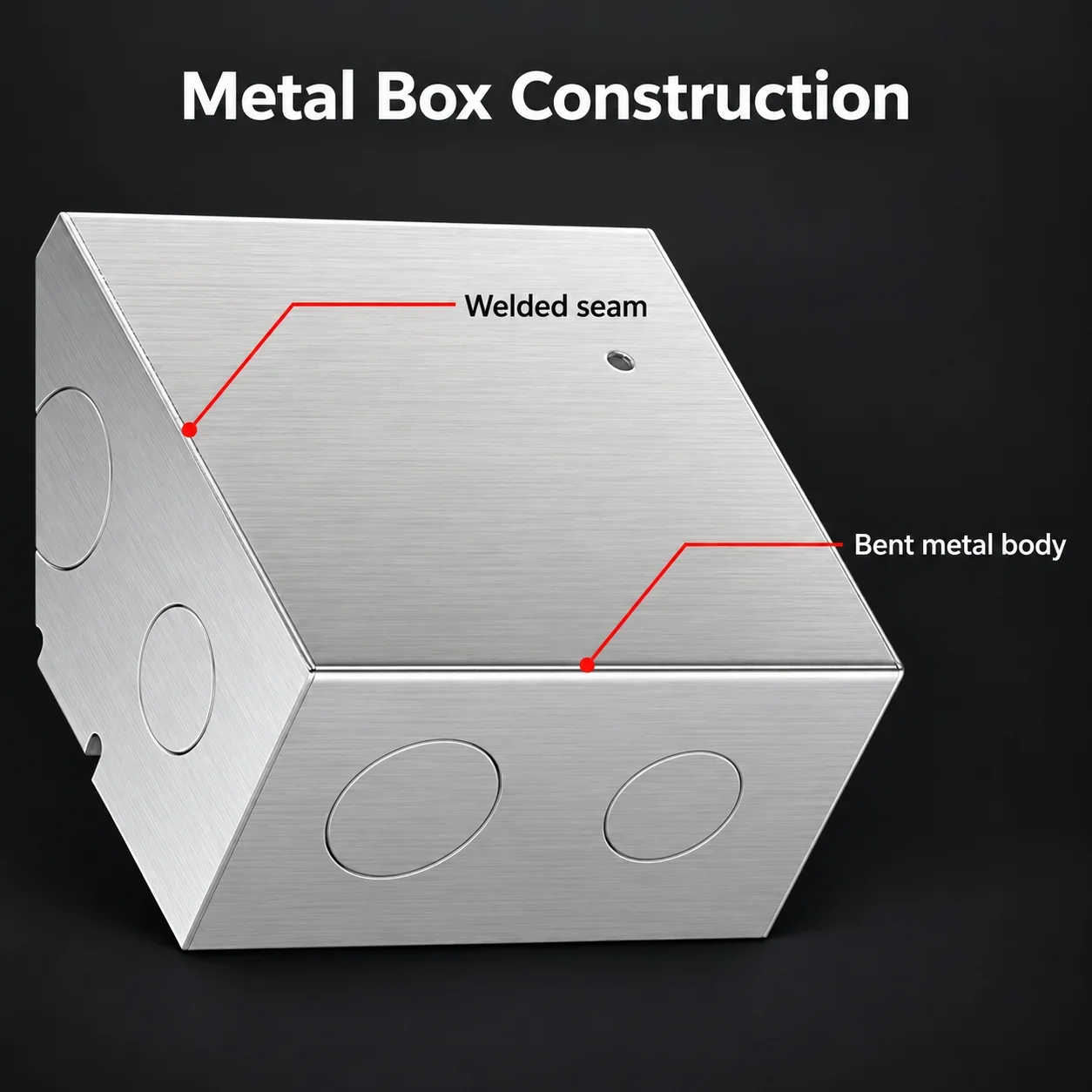 Stainless Steel 10X10 Bottom Box Ground Socket Universal Cassette Junction Box 100 Type Tall And Short for Conventional Applicat