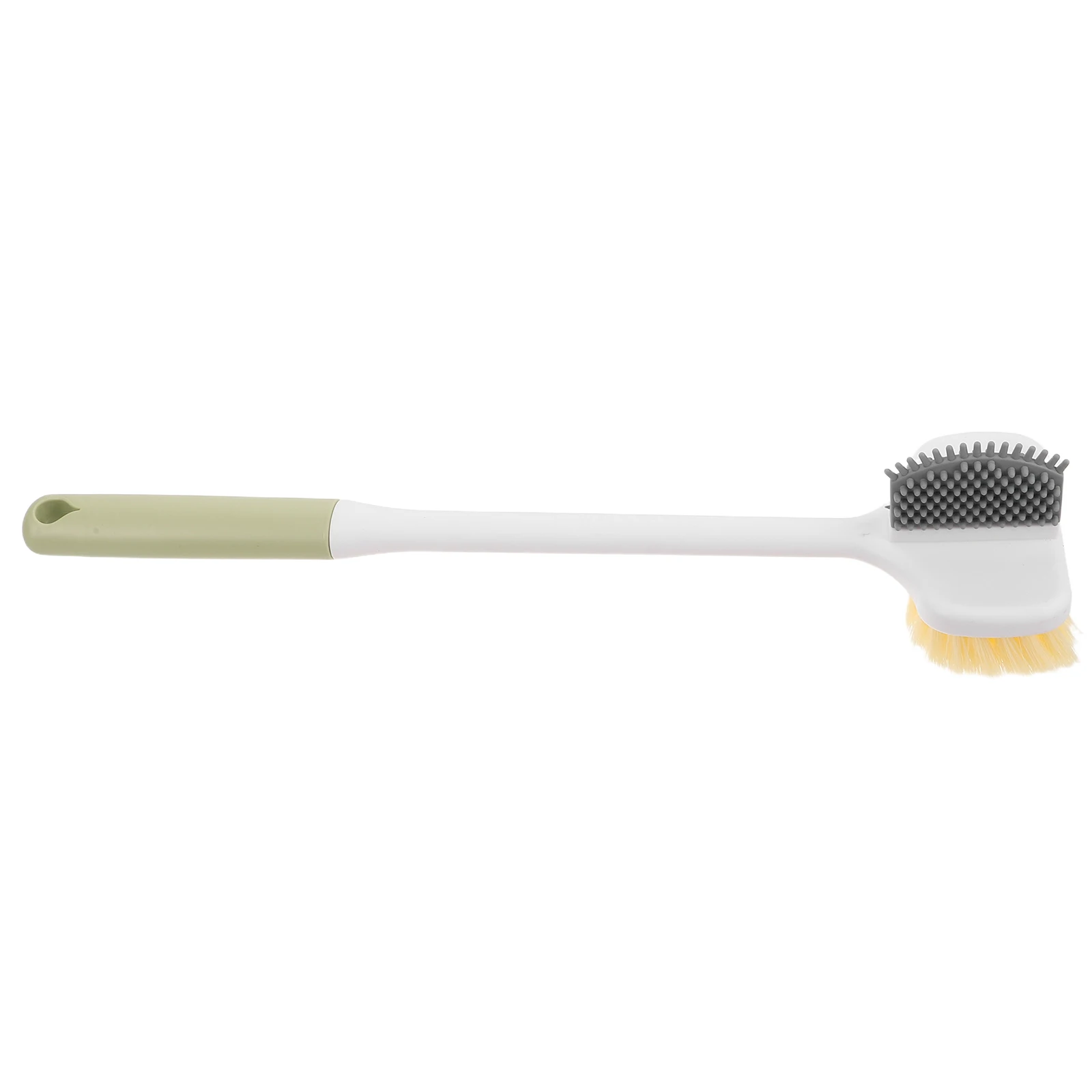 

Foot Scrubber Long Handle Double Sided Bristle Brush For Exfoliation Shower Body Cleaning Bathing Tool Seniors Adults