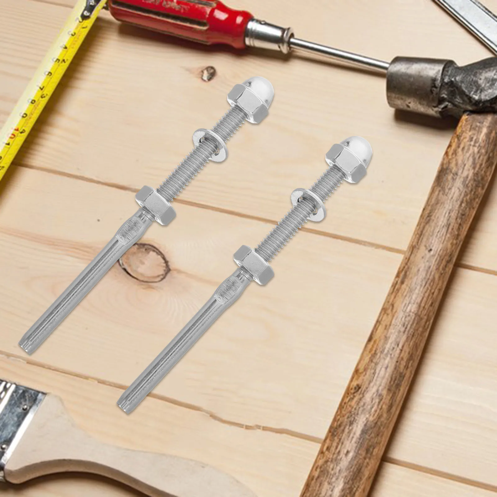 

8 шт. лестничные тросы, концевые фитинги из нержавеющей стали, прямой кабельный перила, терминал для террасы, балкон, лестничные перила, натяжитель