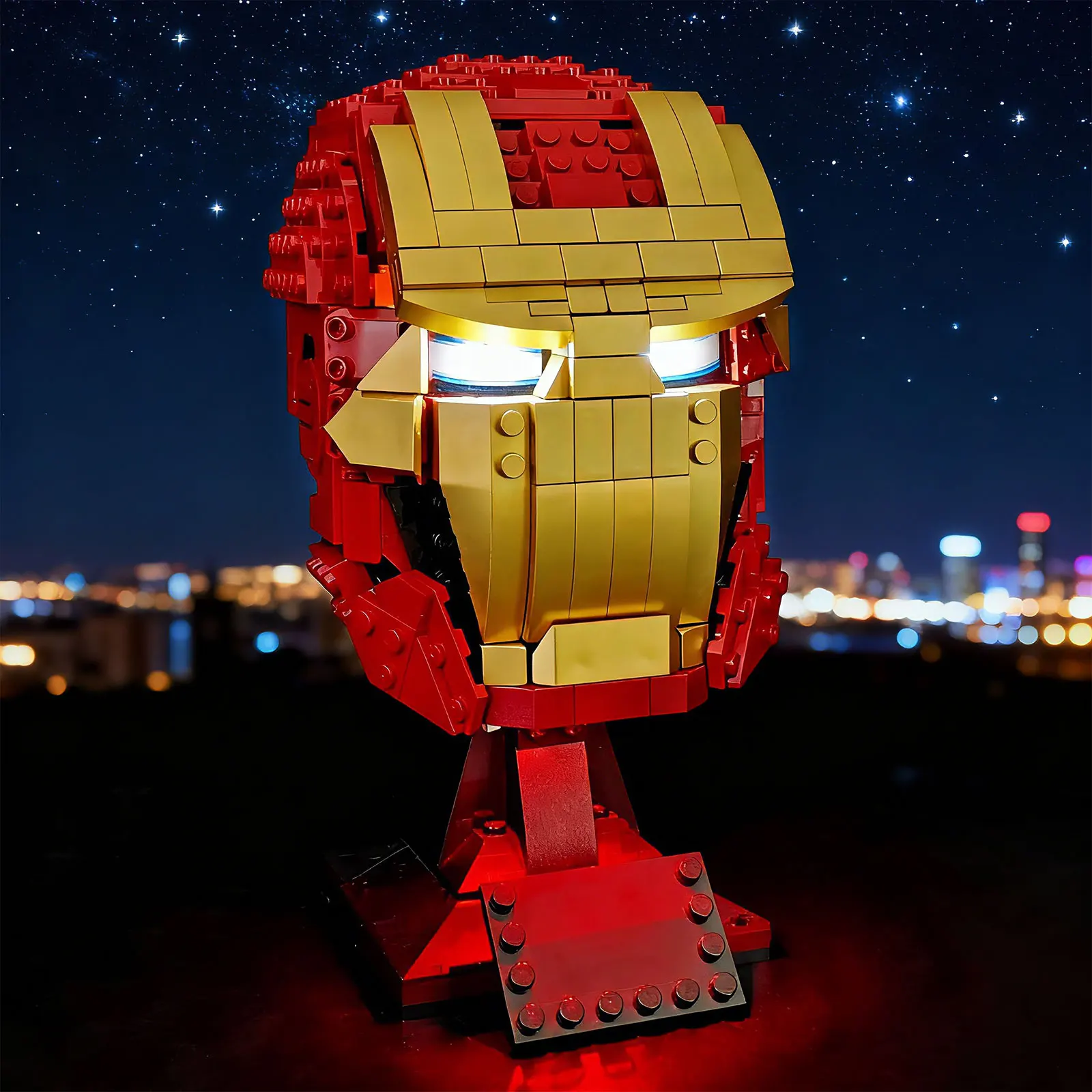 

Комплект светодиодного освещения LYBMTWF, совместимый с железным мужским шлемом Lego 76165 (не включает модели кирпичей)