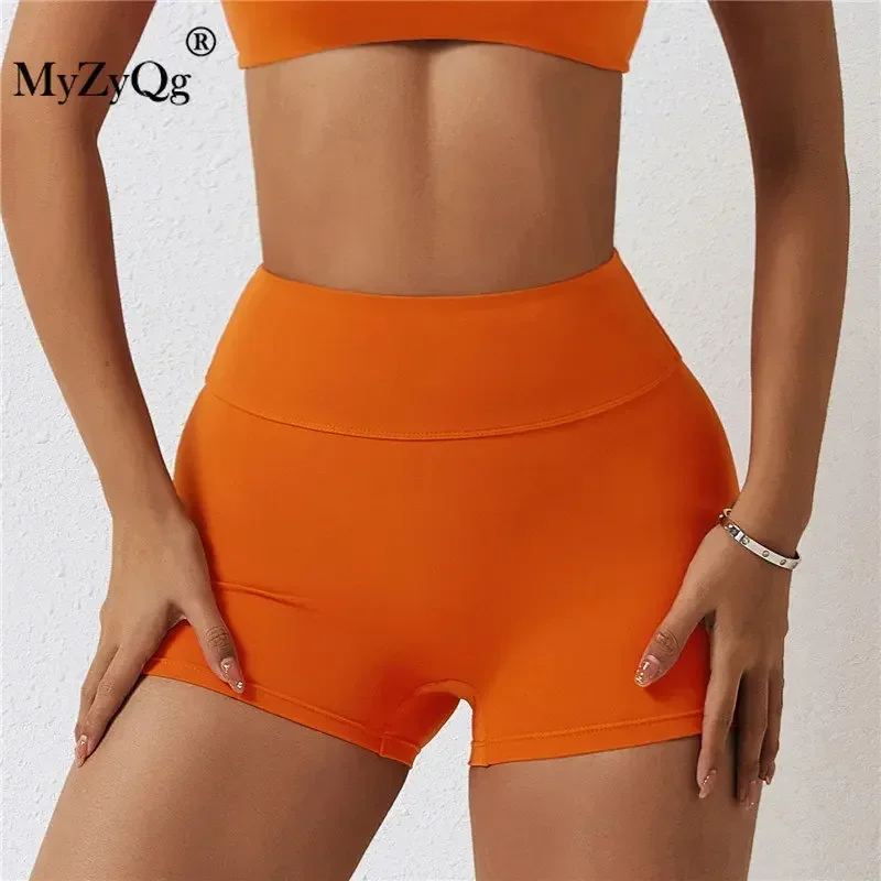 MyZyQg Frauen Outdoor Sport Yoga Shorts Schnell Trocknend Fitness Laufen Gym Biker Radfahren Workout Pilates Push-Up Hose Eng